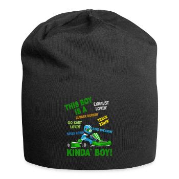 Cadeau pour garçons de karting - Piste de karting de karting - - Bonnet en jersey - noir - Devant