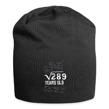 17.Geburtstag Geschenk 17 Jahre Mathe Formel - Jersey-Beanie - Schwarz - Vorne