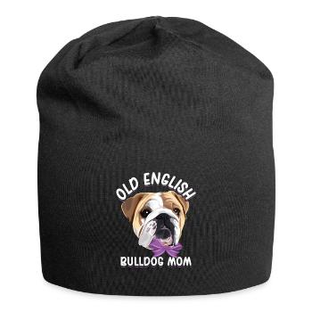 Idée cadeau Old English Bulldog Mom - Bonnet en jersey - noir - Devant