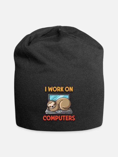 Computer Nerd Geek Programmierer nerd Herren - Jersey-Beanie - Schwarz