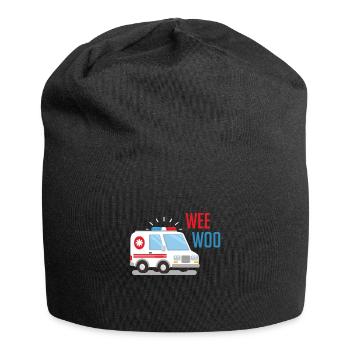 Sanitäter Krankenwagen Auto Krankenhaus - Jersey-Beanie - Schwarz - Vorne