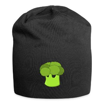 Broccoli vegetable - Jersey Beanie - black - Front