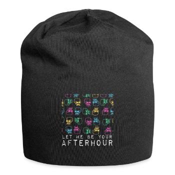 Let me be your afterhour skull design gift - Jersey Beanie - black - Front