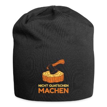 nicht quatschen machen Damen Macher Mechatroniker - Jersey-Beanie - Schwarz - Vorne