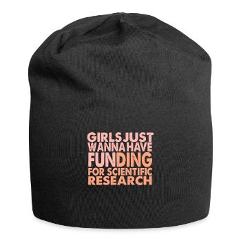 Girls Just Wanna Have Funding For Science - Jersey Beanie - black - Front