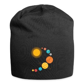 Solar System Classic Space Gift Idea - Jersey Beanie - black - Front