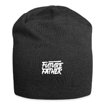 Zukünftiger Vater Schwanger Papa Vatertag Papi - Jersey-Beanie - Anthrazit - Vorne