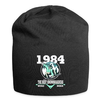 Snowboarder cadeau 1984 Snowboard anniversaire - Bonnet en jersey - noir - Devant