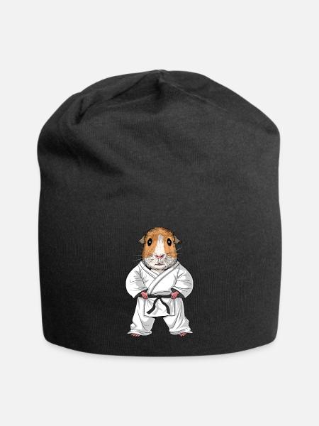 Guinea Pig Karate - Jersey Beanie - black