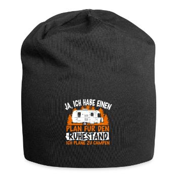 Plan für den Ruhestand Rente Camping - Jersey-Beanie - Schwarz - Vorne