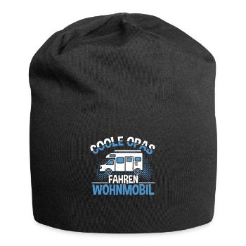 Camping Coole Opas fahren Wohnmobil - Jersey-Beanie - Schwarz - Vorne