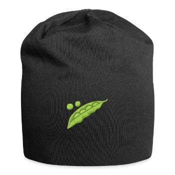 Funny Peas Vegetable Gift Peas Costume - Jersey Beanie - black - Front