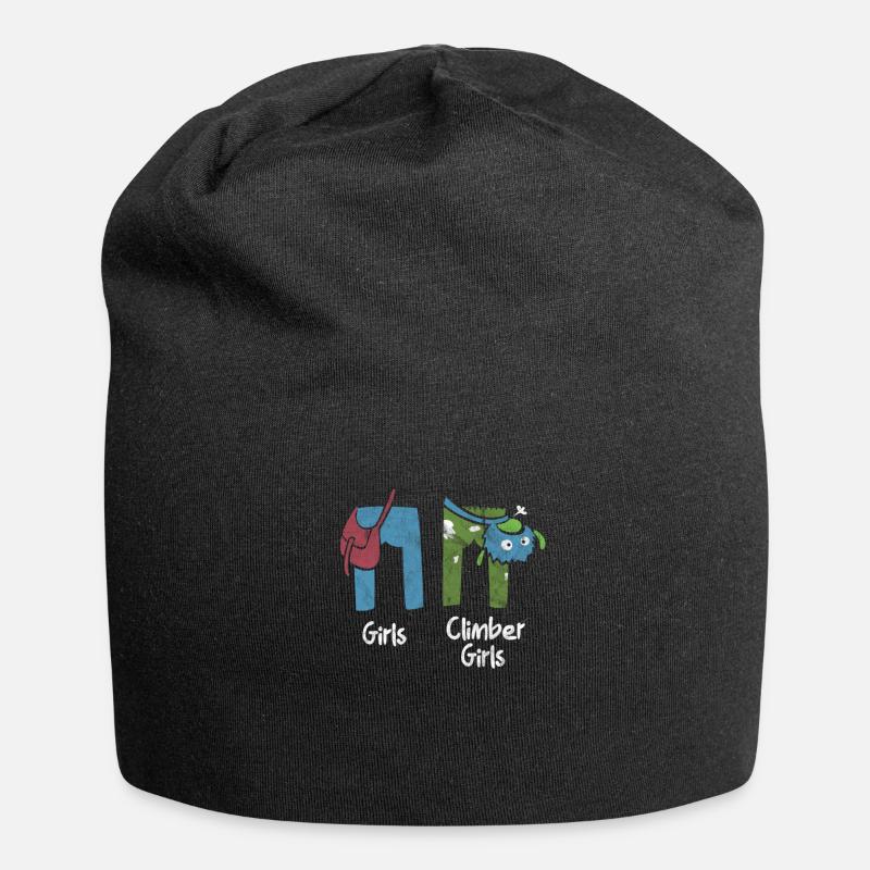 Klettern Girl - Jersey-Beanie - Schwarz