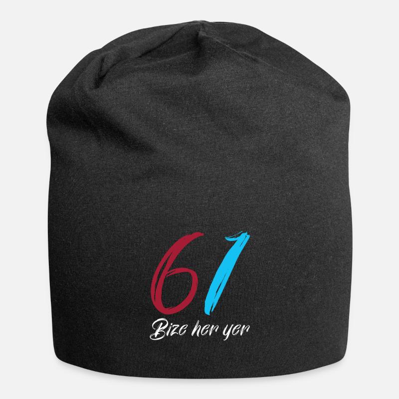Bize her yer 61 Trabzon Türkiye Geschenk - Jersey-Beanie - Schwarz