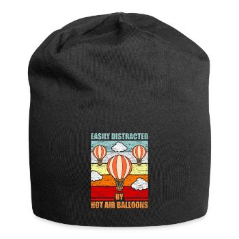 Hot air balloon - Jersey Beanie - black - Front
