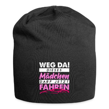 Führerschein Bestanden Geschenk | Fahrprüfung - Jersey-Beanie - Schwarz - Vorne