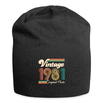 Vintage 1981 40e anniversaire cadeau de quarante ans - Bonnet en jersey - noir - Devant