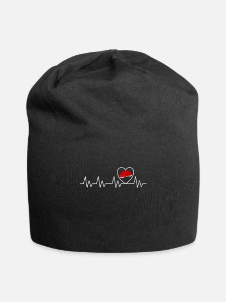 Schwarzwälder Schwarzwaldmädel Bollenhut Damen - Jersey-Beanie - Schwarz