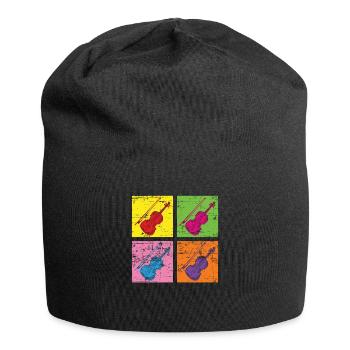 violin - Jersey Beanie - black - Front
