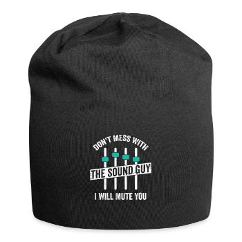 Sound engineer sound engineer gift - Jersey Beanie - black - Front