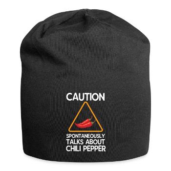 Chili Pfeffer - Jersey-Beanie - Schwarz - Vorne