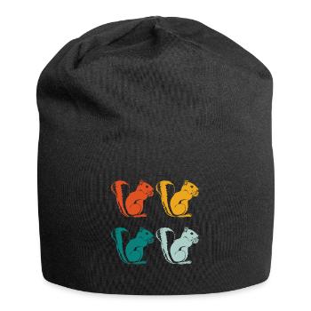 Squirrel animals - Jersey Beanie - black - Front