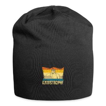 Alter Katstrophe Spruch Meme Vintage Facepalm - Jersey-Beanie - Schwarz - Vorne