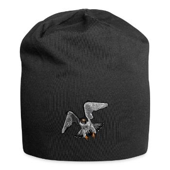 Falconry bird of prey gift for falcon friends - Jersey Beanie - black - Front