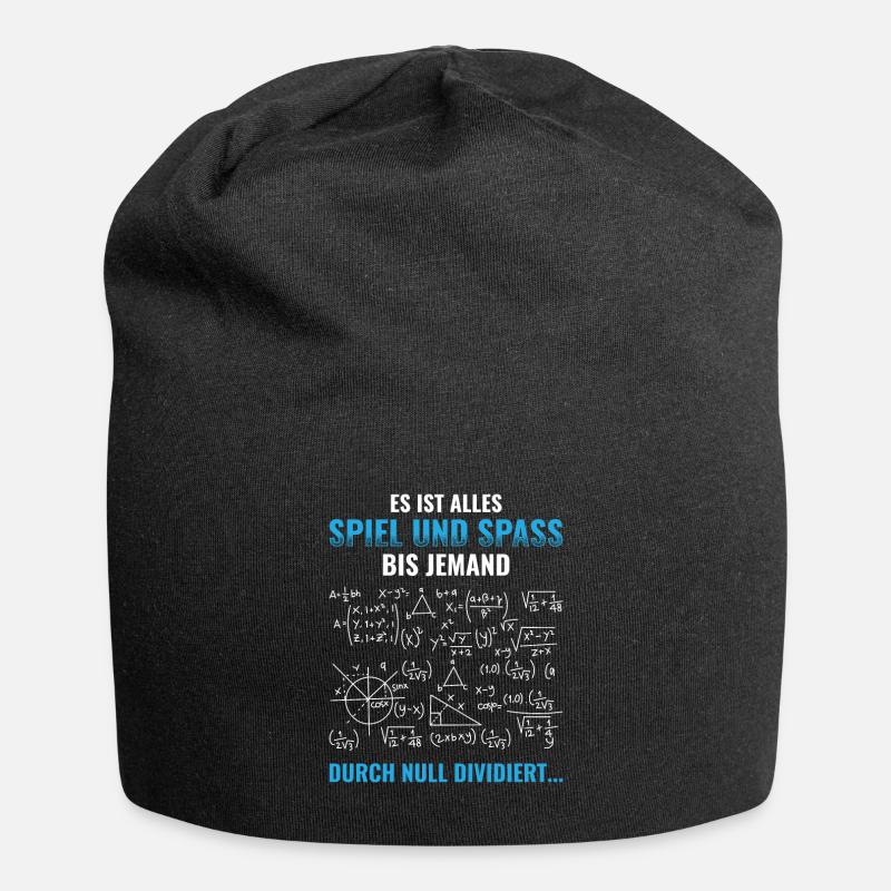 Mathematik Lehrer Mathematiker - Jersey-Beanie - Schwarz