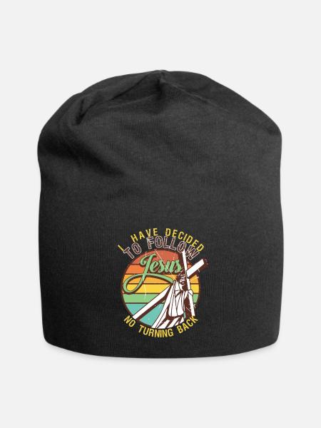 Cool Christian Religious Belief Jesus Bible Verse - Jersey Beanie - black