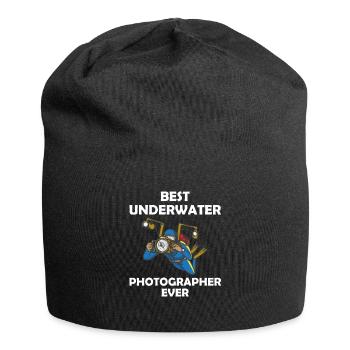 Cooles Taucher Unterwasserfotograf Geschenk - Jersey-Beanie - Schwarz - Vorne