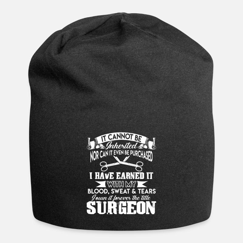 Chirurg für immer Der Titelchirurg - Jersey-Beanie - Schwarz