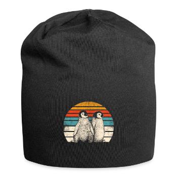 Pinguin - Jersey-Beanie - Schwarz - Vorne