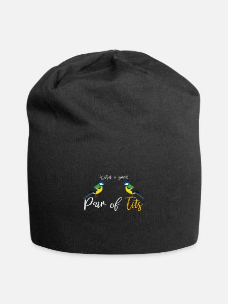 Birds - Jersey Beanie - black