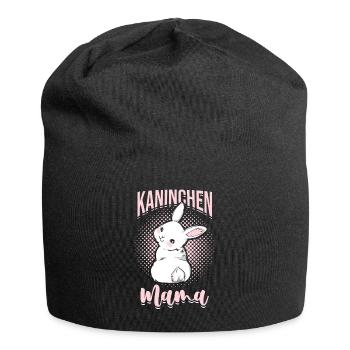 Kaninchen Mama Hase Karnickel Mutter Lustige Sprüc - Jersey-Beanie - Schwarz - Vorne