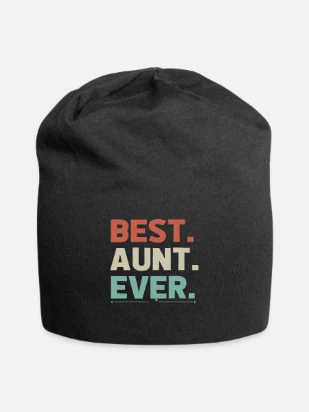 Best Aunt Ever, Aunt Gift, Aunt TShirt, Aunt Shirt - Jersey-Beanie - Schwarz