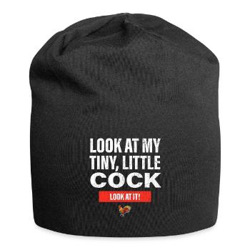 Humour adulte drôle regarde ma petite bite - Bonnet en jersey - noir - Devant