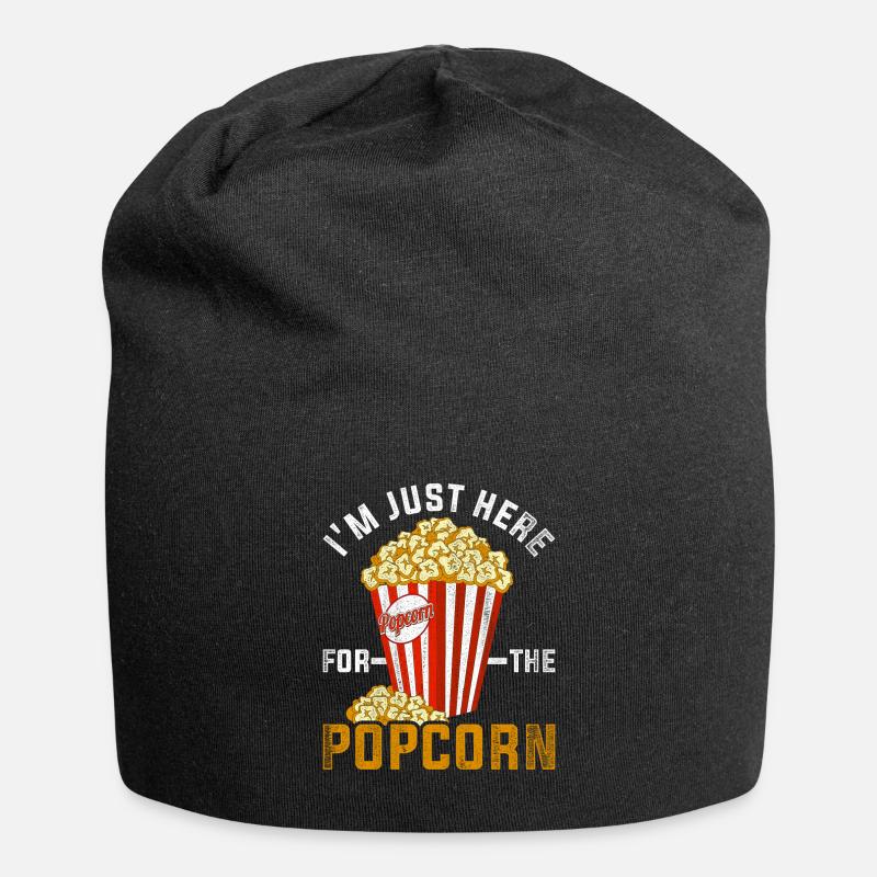 Popcorn Süßigkeiten - Jersey-Beanie - Schwarz