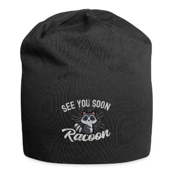 Waschbär - Jersey-Beanie - Schwarz - Vorne