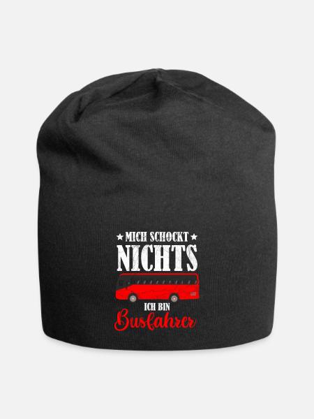 Busfahrer T-Shirt Herren und Damen Retro Geschenk - Jersey-Beanie - Schwarz