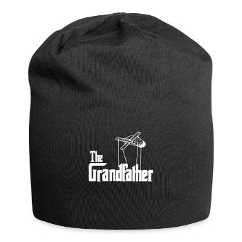 The Grandfather the Godfather grand-père Drôle - Bonnet en jersey - noir - Devant