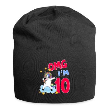 OMG JE SUIS 10 - Bonnet en jersey - noir - Devant