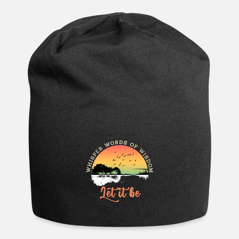 Que ce soit la sagesse - Bonnet en jersey - noir