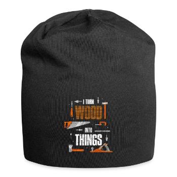 Zimmermann Schreiner Tischler Geschenk - Jersey-Beanie - Schwarz - Vorne