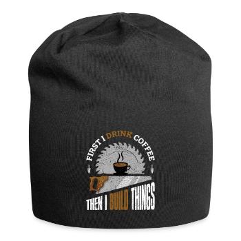 Zimmermann Schreiner Tischler Geschenk - Jersey-Beanie - Schwarz - Vorne