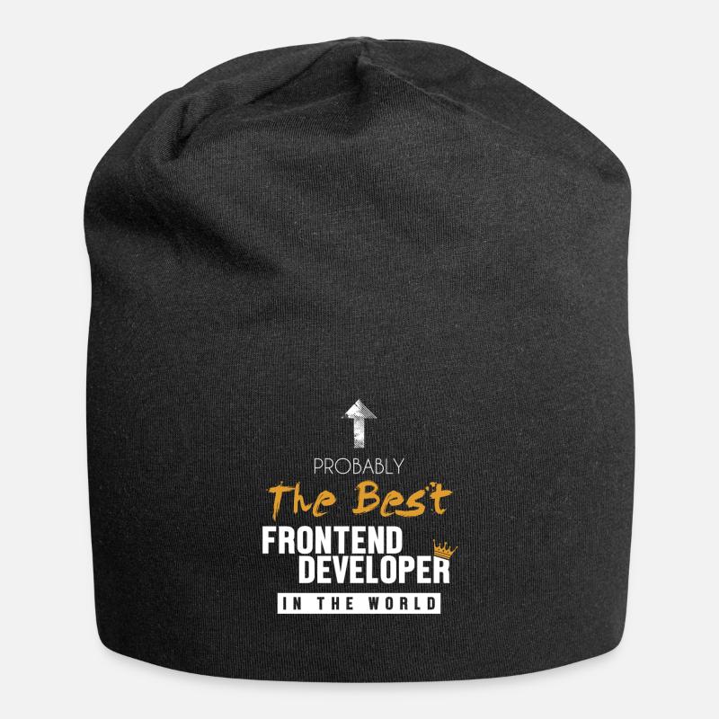 Best Frontend Developer World Developer Coder - Jersey-Beanie - Schwarz