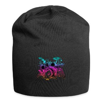 Drums drummer colorful - Jersey Beanie - black - Front