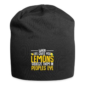 lemon - Jersey Beanie - black - Front