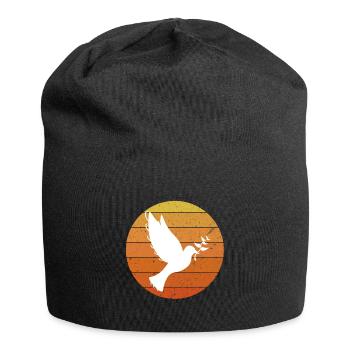 Dove of peace - Jersey Beanie - black - Front