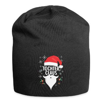 Tochter Claus Lustiges Weihnachts-Geschenk Familie - Jersey-Beanie - Schwarz - Vorne